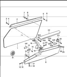 door trim panel 911 1974-77 door trim panel 911 1974-77