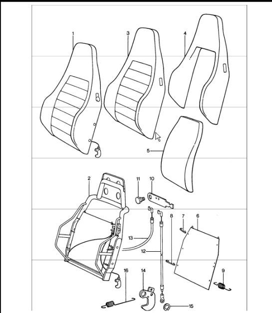 Diagram 808-15 Porsche Cayman 987C/981C (2005-2016) Body
