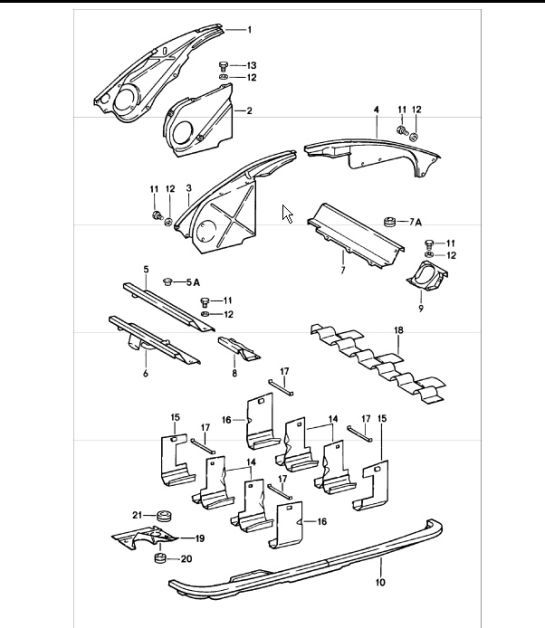 Diagram 105-10 Porsche 968 3.0L 1992-94 Engine