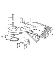 filtro aria 911 TURBO 1978-83 filtro aria 911 TURBO 1978-83