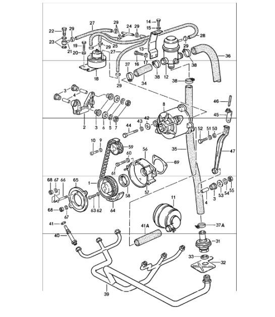 Diagram 108-05 Porsche 911 & 912 (1965-1989) Engine