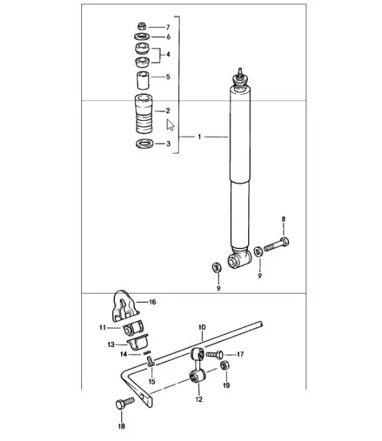 Diagram 502-00 Porsche Cayenne S V8 4.8L Benzine 400 pk Achteras