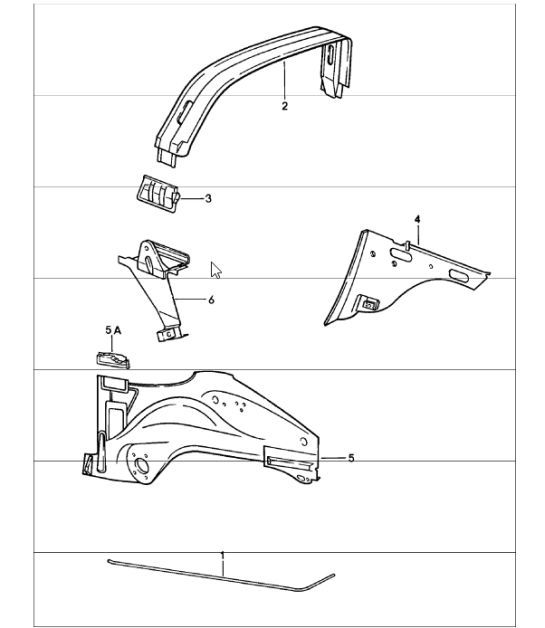 Diagram 801-25 Porsche 993 (911) TURBO 1994-96 Body