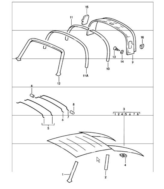 Diagram 807-06 Porsche Cayenne Coupe Turbo V8 4.0L Petrol 550Hp 
