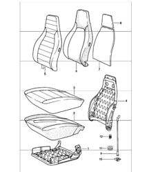 front seat single parts 911 1978-83 front seat single parts 911 1978-83