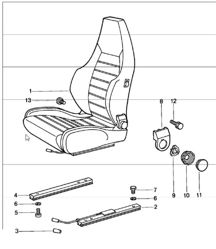 sports seat complete 911 1981 ONWARDS sports seat complete 911 1981 ONWARDS