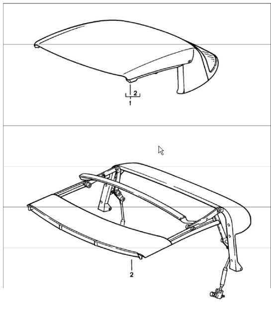 Diagram 811-10 Porsche Cayman 718C (982C) 2017>> Body