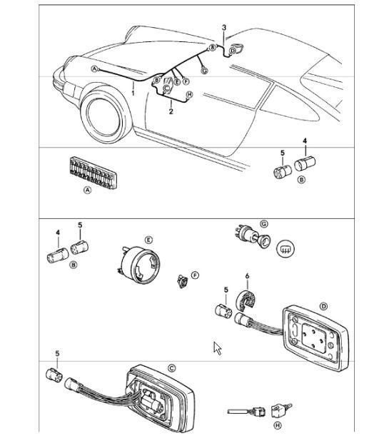 Diagram 902-15 Porsche 991 (911) MK2 2016-2019 Electrical equipment