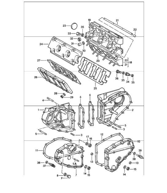 Diagram 103-05 Porsche 911 & 912 (1965-1989) Engine
