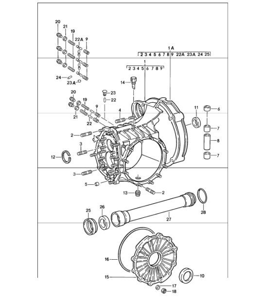 Diagram 302-00 Porsche Cayenne Turbo / Turbo S 4.8L 2007>> Transmission