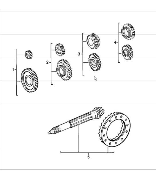 Diagram 303-00 Porsche Cayman 2.7L 987C 2006-08 Transmission