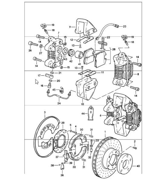 Diagram 603-05 Porsche Cayman S 3.4L 987C 2005-08 Wheels, Brakes