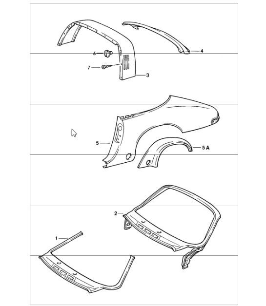 Diagram 801-40 Porsche 911 & 912 (1965-1989) Body