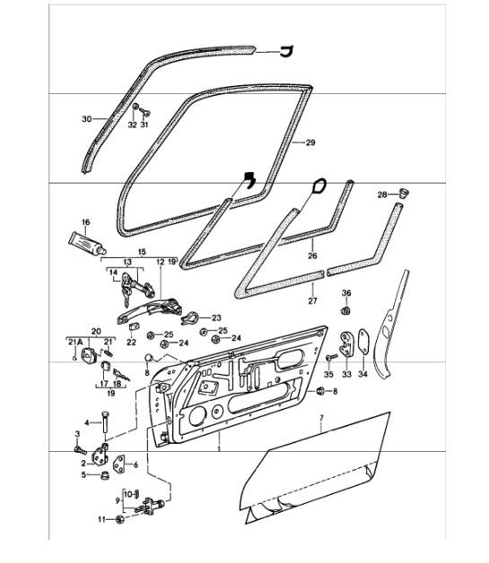 Diagram 804-00 Porsche 993 (911) TURBO 1994-96 Body