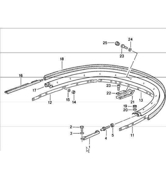 Diagram 811-13 Porsche 924 Turbo 2.0L 1979-81 Carrosserie