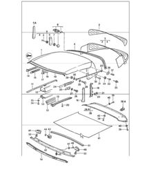 Verdeck, Dichtung, Einzelteile 911 1984-86 Verdeck, Dichtung, Einzelteile 911 1984-86