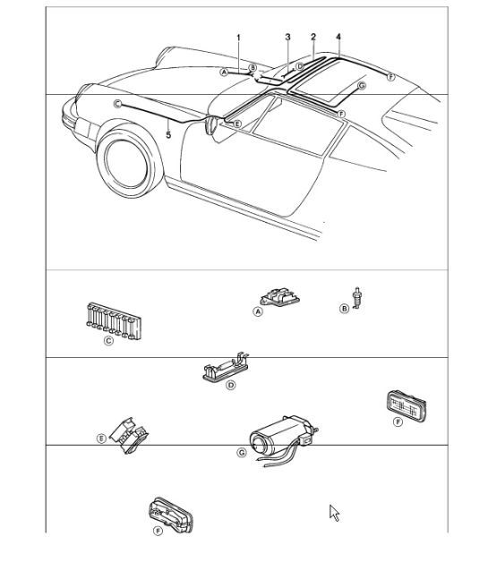 Diagram 902-14 Porsche 991 Carrera 2S 3.0L (420 ch) Équipement électrique