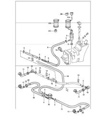 système de lave-phares 911 1984-86 système de lave-phares 911 1984-86