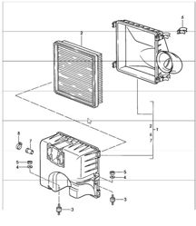 filtro aria 911 CARRERA 930.20/25/26 1987-89