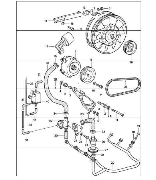 Diagram 108-00 Porsche Cayenne S 4.5L V8 2003>> Engine