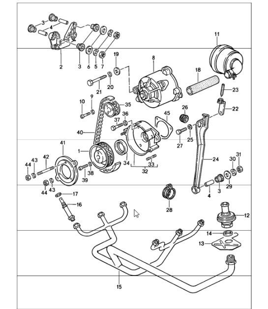 Diagram 108-05 Porsche 992 GT3 4.0L / 992 S/T 4.0L 