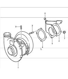 turbocompresor 911 TURBO 930.66/68 1987-89 turbocompresor 911 TURBO 930.66/68 1987-89