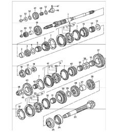 engranajes y ejes Conjuntos de ruedas dentadas de 5 velocidades ver grupo 3/03/10