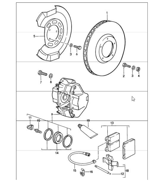 Diagram 602-00 Porsche 944 1982-1991 