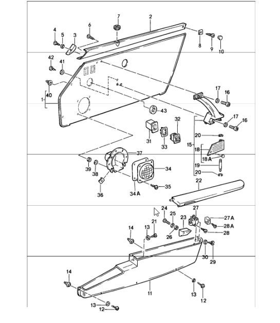 Diagram 807-10 Porsche 997 MkII Turbo 2009>> Carrocería