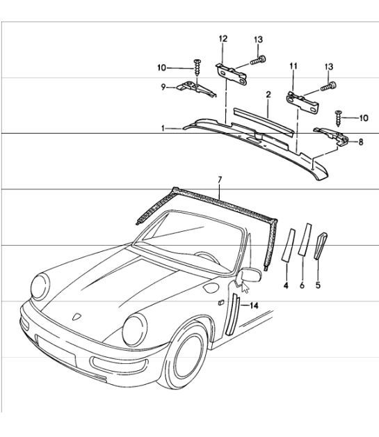 Diagram 811-06 Porsche Cayenne Turbo S V8 4.8L Petrol 550HP Body