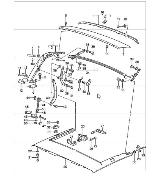 Diagram 811-12 Porsche 911 & 912 (1965-1989) Body
