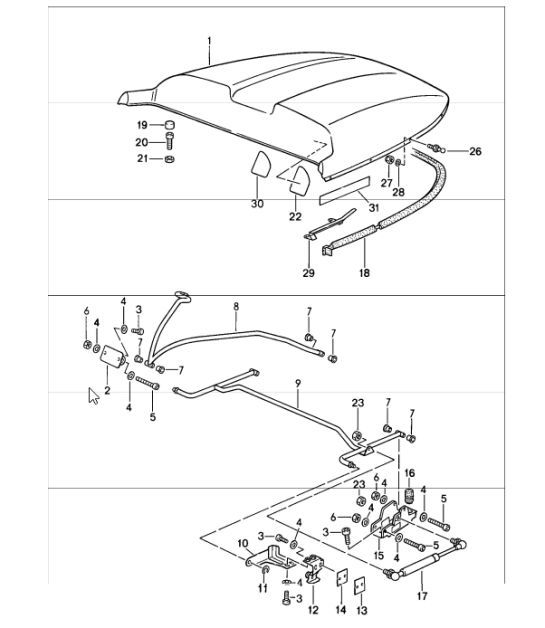 Diagram 811-35 Porsche 911 & 912 (1965-1989) Body