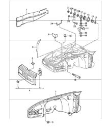 modelo especial flatnose design revestimiento interior frontal 911 TURBO M506 1988-89 modelo especial flatnose design revestimiento interior frontal 911 TURBO M506 1988-89