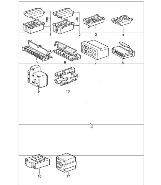 Diagram 902-64 Porsche 911 & 912 (1965-1989) Electrical equipment