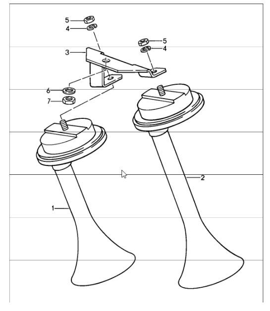 Diagram 903-00 Porsche Cayman 987C/981C (2005-2016) Electrical equipment