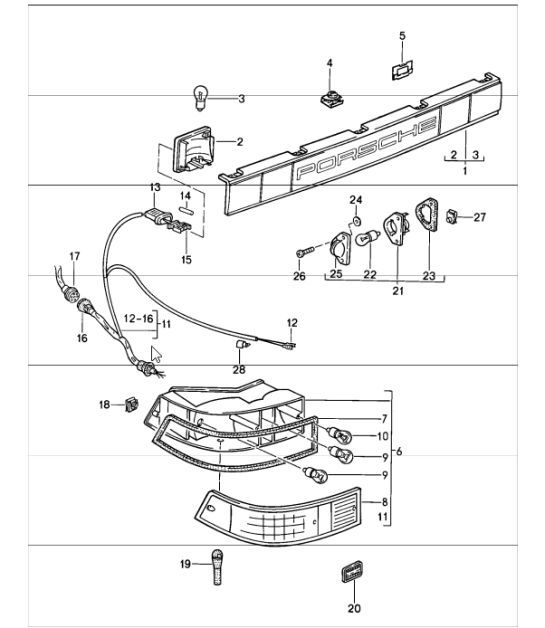 Diagram 905-05 Porsche 996 GT2 2001-2005 Elektrische apparatuur