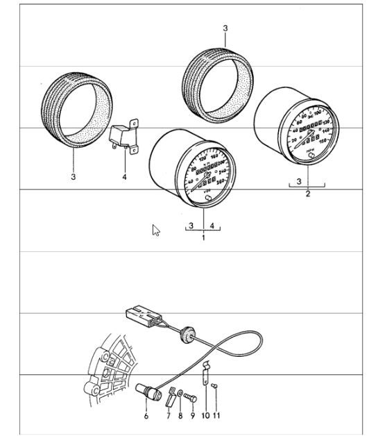 Diagram 906-05 Porsche 997 MKII GT3 2010>> Electrical equipment
