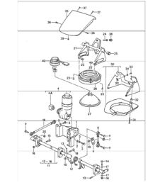 phare escamotable modèle spécial à nez plat 911 TURBO M506 1988-89 phare escamotable modèle spécial à nez plat 911 TURBO M506 1988-89