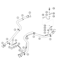 Rear water circuit 911 (991) GT3 CUP 2016