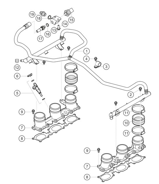 Diagram 1.1-24 Porsche Cayman 718C (982C) 2017>> Engine