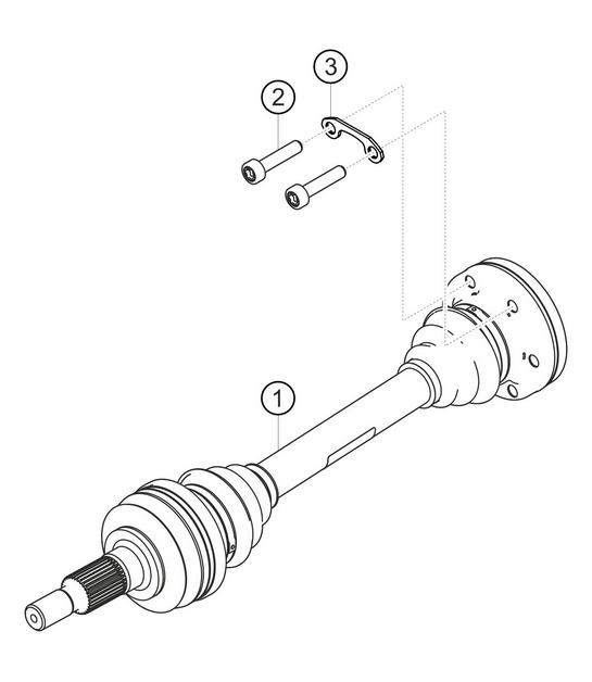 Drive shaft 911 (991) GT3 CUP 2016