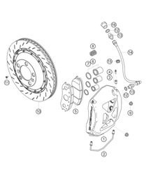Brake front 911 (991) GT3 CUP 2016