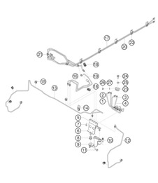 Brake lines front 911 (991) GT3 CUP 2016