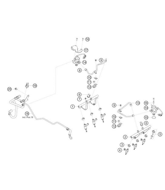 Diagram 1.1-21 Porsche 992.1 Carrera 4S / GTS 3.0L 2019-24 