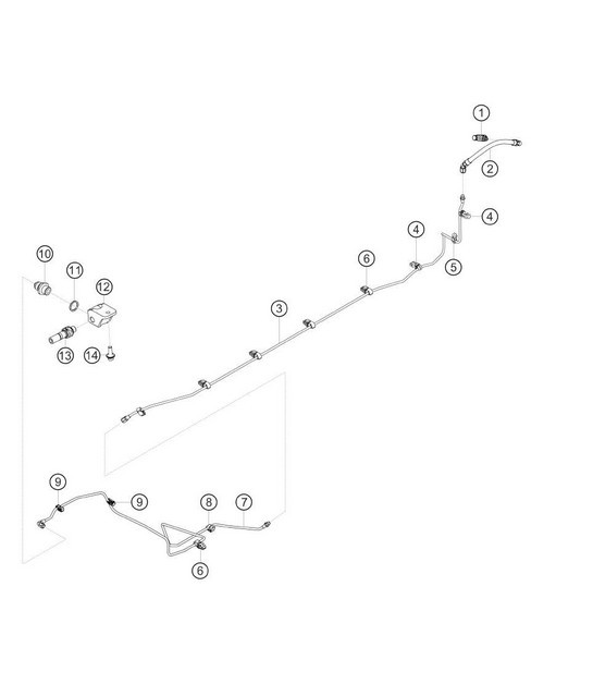 Diagram 2.2-04 Porsche Cayman 2.7L 981 2013-16 Fuel System, Exhaust System