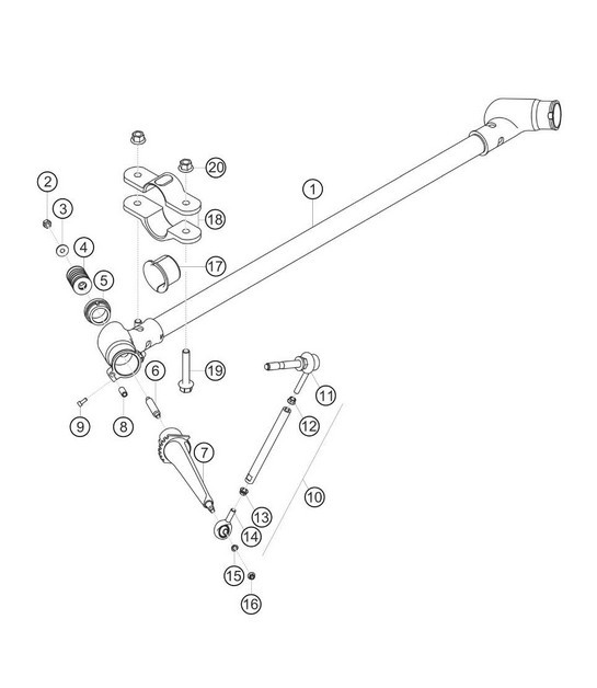 Diagram 4.4-03 Porsche 955  Cayenne Turbo S 4.5L 2006>> Front Axle, Steering 