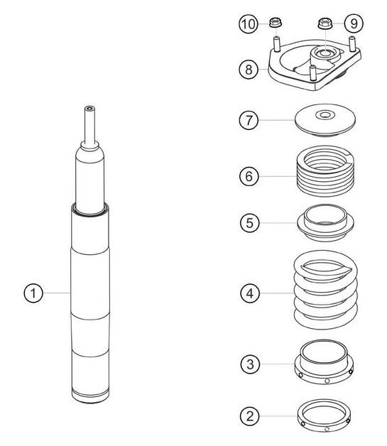 Diagram 4.4-04 Porsche 997 Carrera 2 3.6L 2005>> Vorderachse, Lenkung 