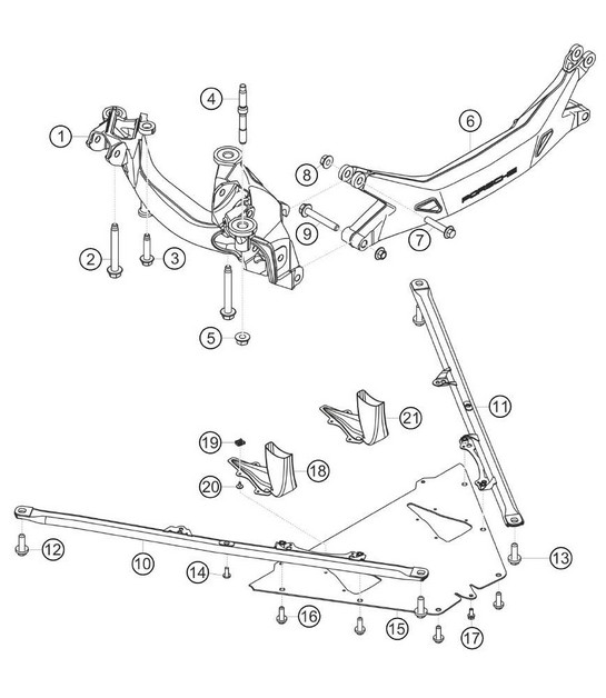 rear axle side-carrier 911 (991) GT3 CUP 2018 - 2019