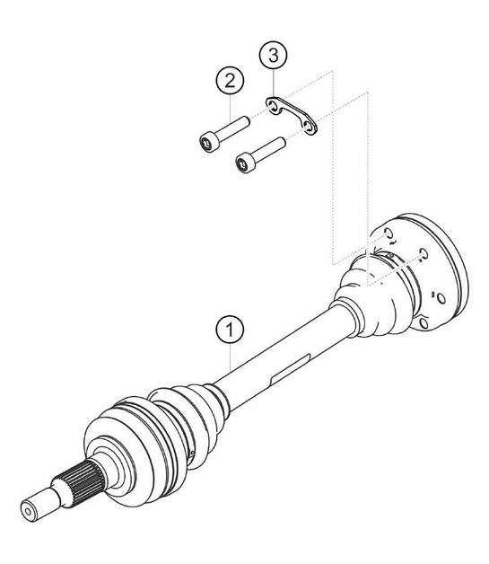 drive shaft 911 (991) GT3 CUP 2018 - 2019