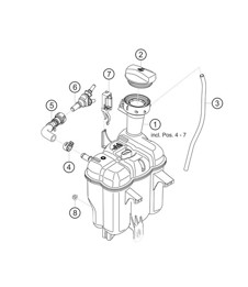 Water expansion tank 911  (992) GT3 CUP 2021
